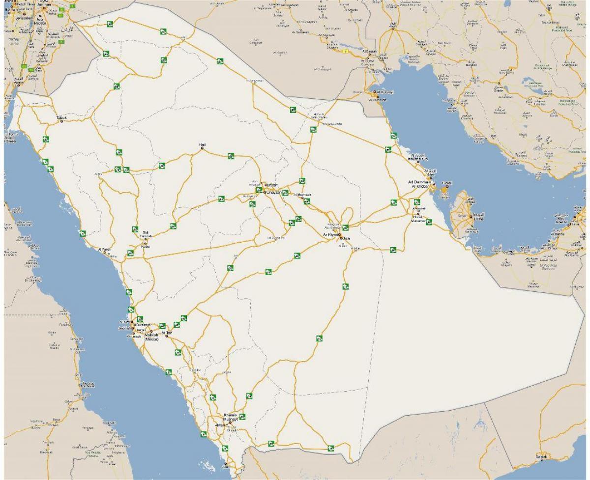 Zemljevid za podrobni Savdska Arabija