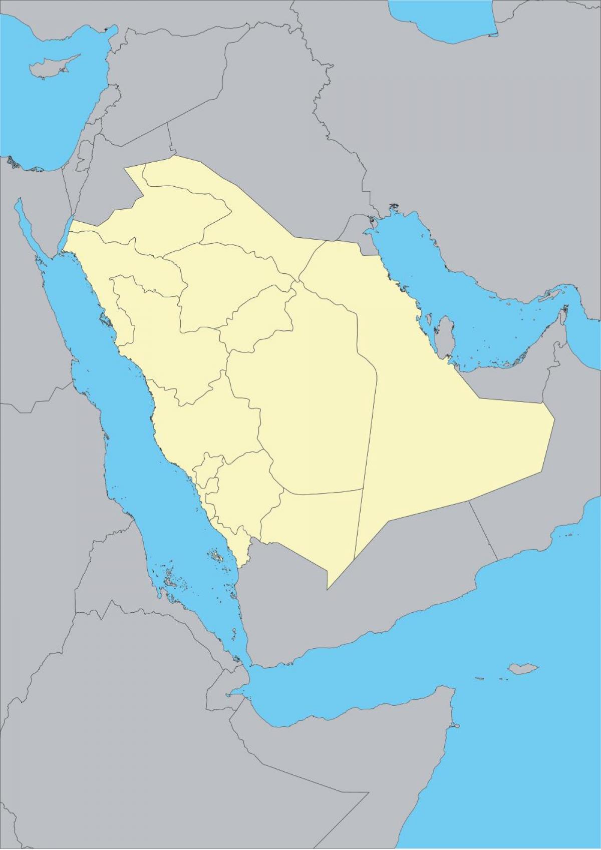 KSA zemljevid vektor