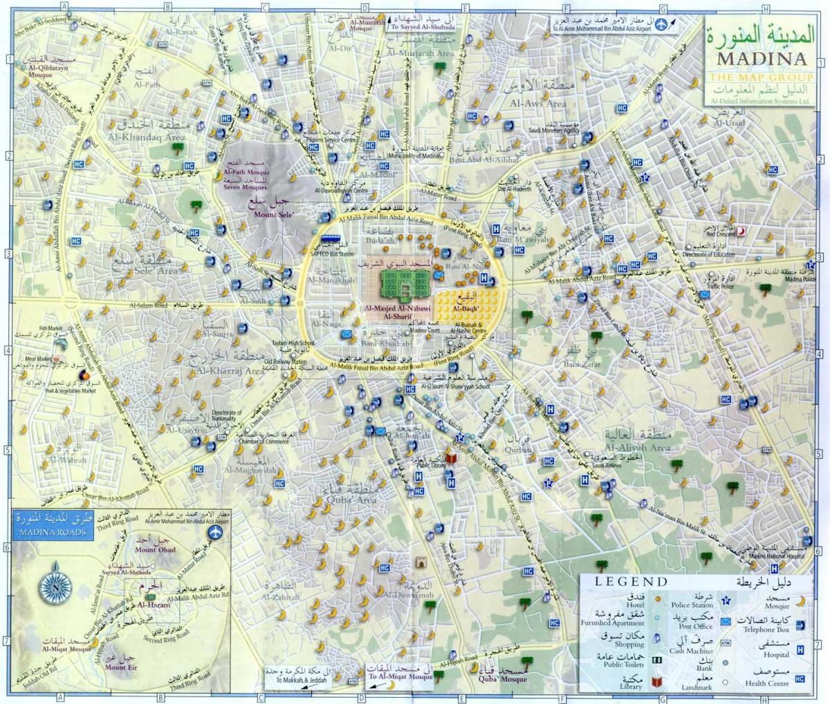 zemljevid madina munawara Savdska Arabija