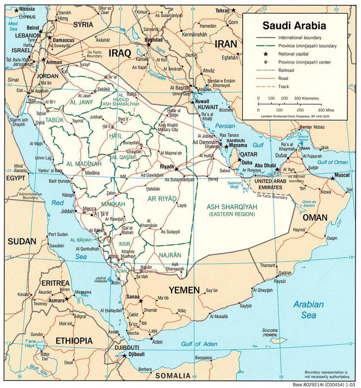 zemljevid KSA