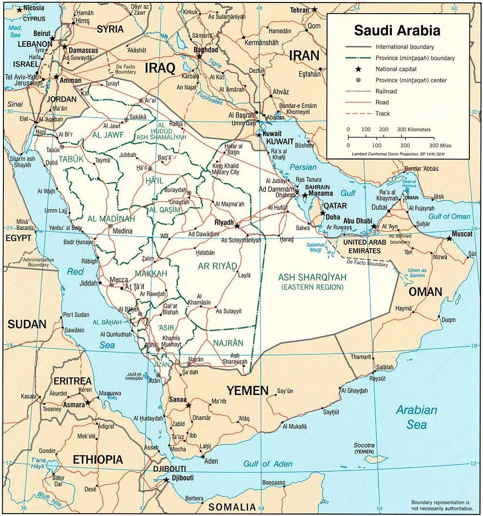 Zemljevid Savdska Arabija slike