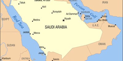 Al jouf zemljevid v Savdski Arabiji