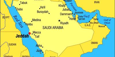 Jeddah KSA zemljevid