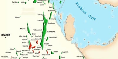 Zemljevid manifa Savdska Arabija