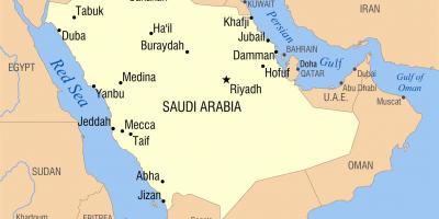 Riadu KSA zemljevid