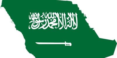 Savdska Arabija zemljevid zastavo