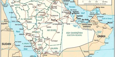 Zemljevid Savdska Arabija slike