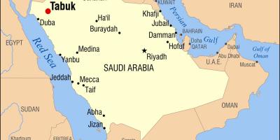 Tabuk KSA zemljevid