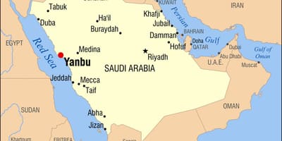 Yanbu KSA zemljevid